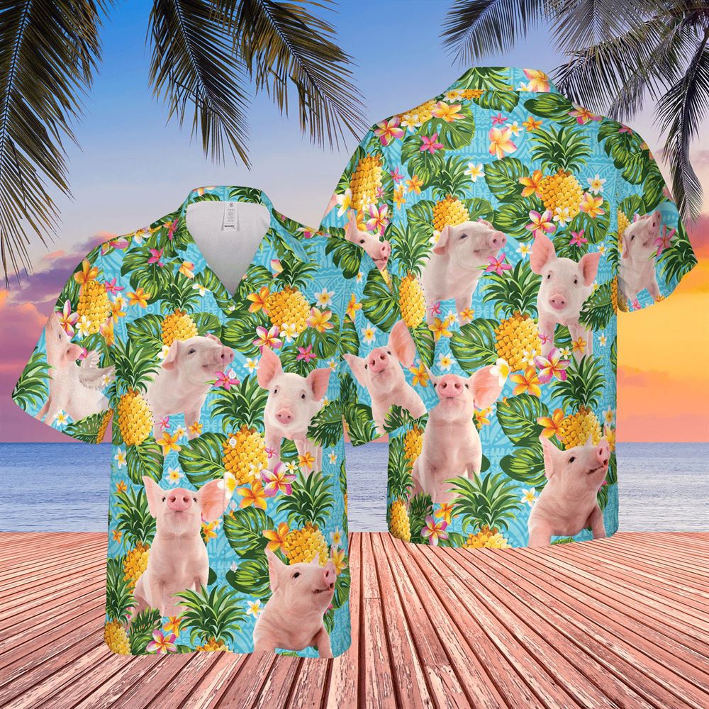 Farm Hawaiian Shirt Pineapple Hawaiian Theme For Pig Lovers All 3D Printed Hawaiian Shirt Animal Hawaiian Shirt 1 mtudey.jpg