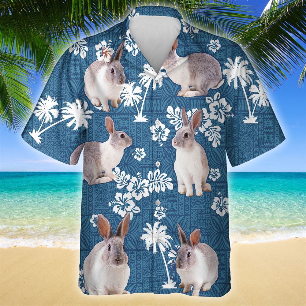 Farm Hawaiian Shirt Rabbit Blue Tribal All Over Printed 3D Hawaiian Shirt Animal Hawaiian Shirt 1 rxd3z0.jpg