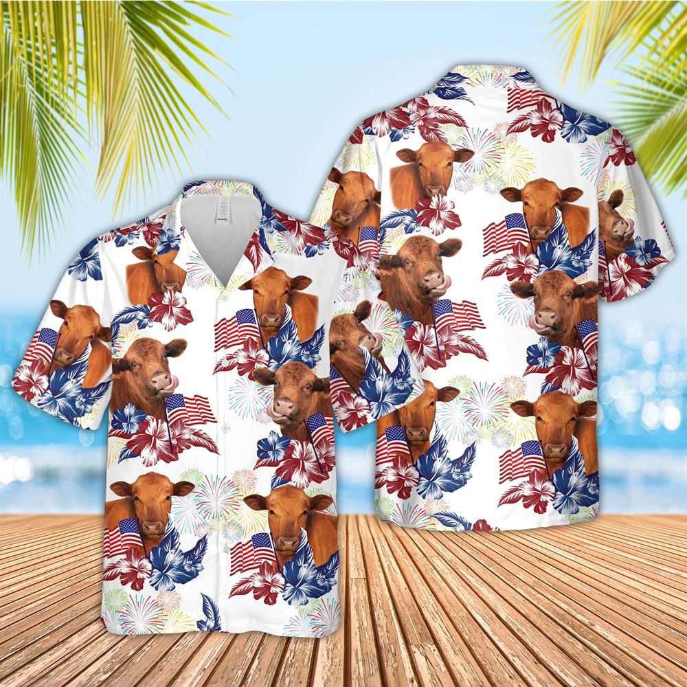 Farm Hawaiian Shirt Red Angus American Flowers And Flag Pattern Hawaiian Shirt Animal Hawaiian Shirt 1 vurvf3.jpg