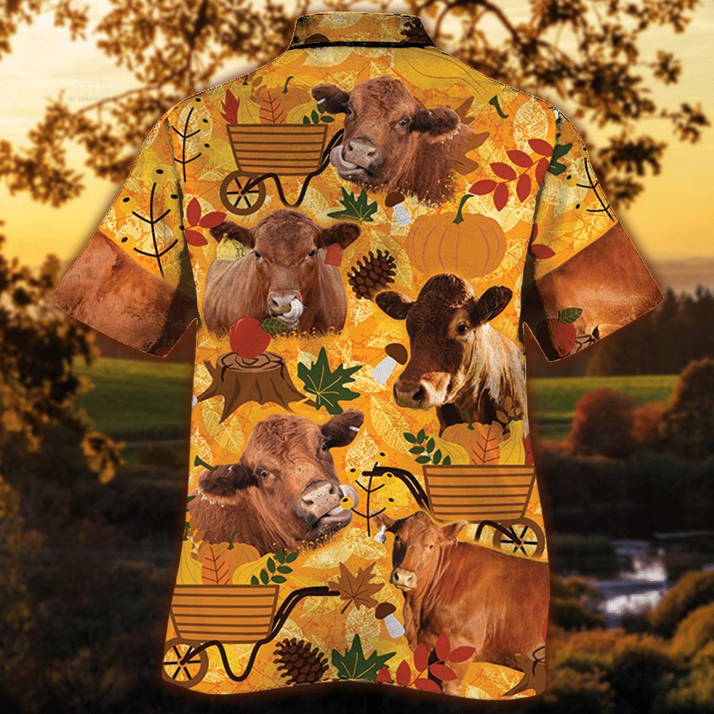 Farm Hawaiian Shirt Red Angus Cattle Nature Autumn Pumpkin All Over Printed 3D Hawaiian Shirt Animal Hawaiian Shirt 2 qm9lah.jpg