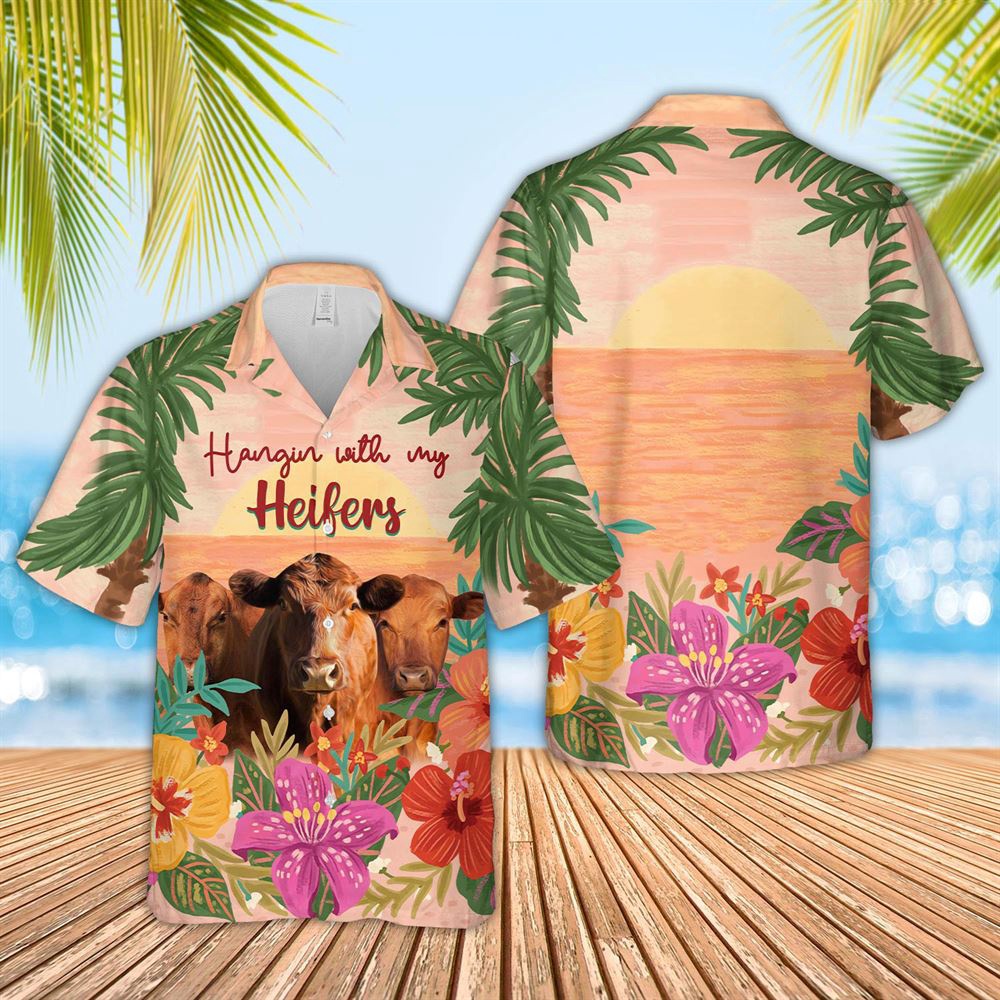 Farm Hawaiian Shirt Red Angus Hangin With My Heifers 3D Hawaiian Shirt Animal Hawaiian Shirt 1 khrxav.jpg