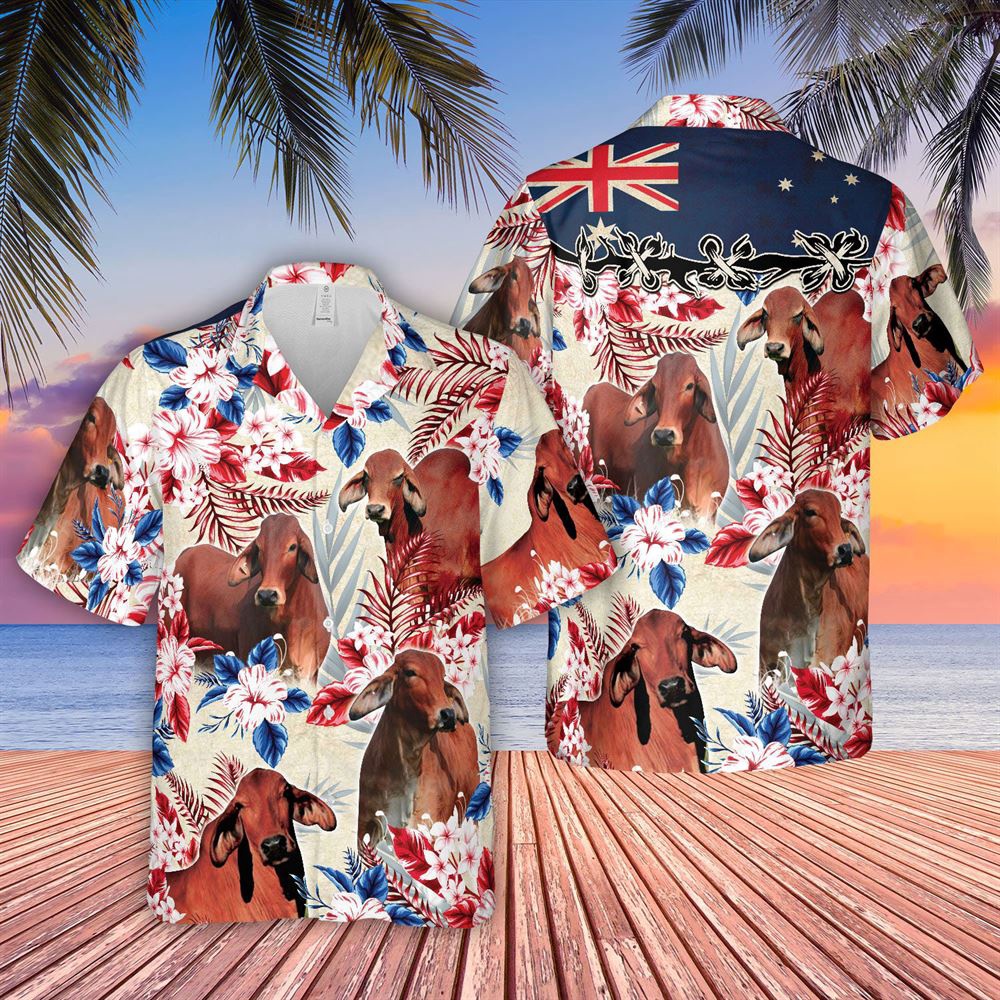 Farm Hawaiian Shirt Red Brahman Cattle Australia Flag Hawaiian Flowers Hawaiian Shirt Animal Hawaiian Shirt 1 yb2ycg.jpg Farm Hawaiian Shirt Red Brahman Cattle Australia Flag Hawaiian Flowers Hawaiian Shirt Animal Hawaiian Shirt 1 yb2ycg.jpg