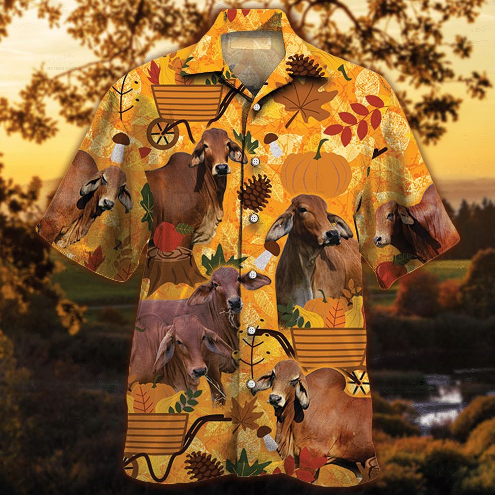 Farm Hawaiian Shirt Red Brahman Cattle Nature Autumn Pumpkin All Over Printed 3D Hawaiian Shirt Animal Hawaiian Shirt 1 nftexh.jpg Farm Hawaiian Shirt Red Brahman Cattle Nature Autumn Pumpkin All Over Printed 3D Hawaiian Shirt Animal Hawaiian Shirt 1 nftexh.jpg