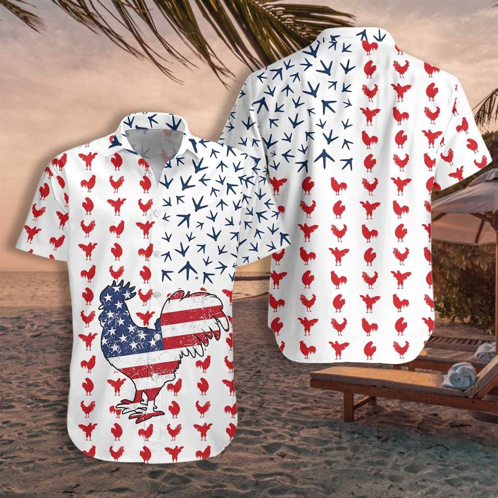 Farm Hawaiian Shirt Rooster American Flag All Printed 3D Hawaiian Shirt Animal Hawaiian Shirt 3 zd6bcw.jpg