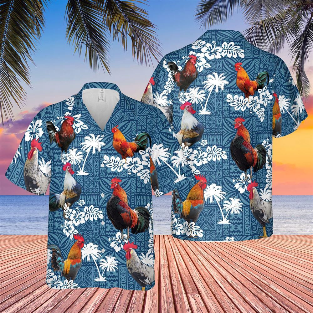 Farm Hawaiian Shirt Rooster Blue Tribal All Over Printed 3D Hawaiian Shirt Animal Hawaiian Shirt 1 a0zfrj.jpg Farm Hawaiian Shirt Rooster Blue Tribal All Over Printed 3D Hawaiian Shirt Animal Hawaiian Shirt 1 a0zfrj.jpg