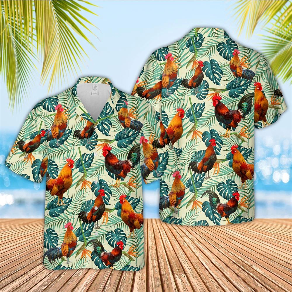 Farm Hawaiian Shirt Rooster Green Pattern 3D Hawaiian Shirt Animal Hawaiian Shirt 1 vy9eqt.jpg Farm Hawaiian Shirt Rooster Green Pattern 3D Hawaiian Shirt Animal Hawaiian Shirt 1 vy9eqt.jpg