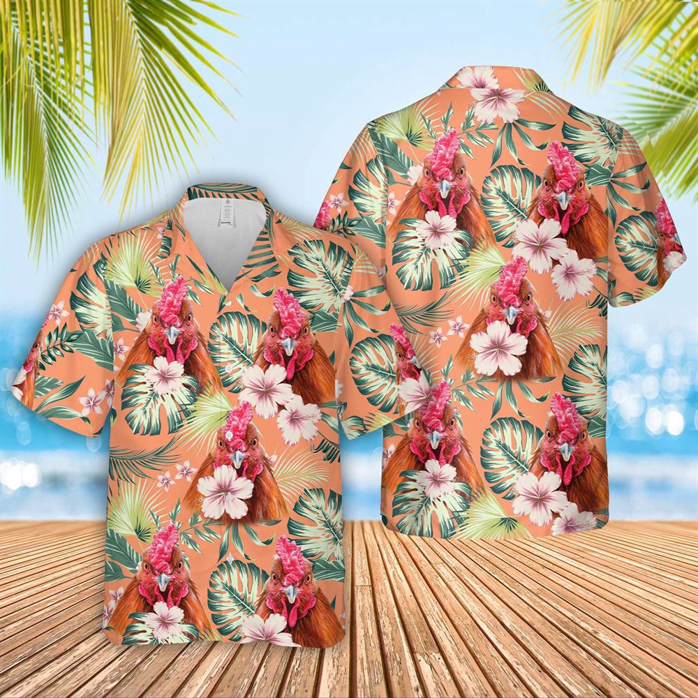 Farm Hawaiian Shirt Rooster Summer Happiness Floral Farm 3D Hawaiian Shirt Animal Hawaiian Shirt 1 j0d603.jpg Farm Hawaiian Shirt Rooster Summer Happiness Floral Farm 3D Hawaiian Shirt Animal Hawaiian Shirt 1 j0d603.jpg