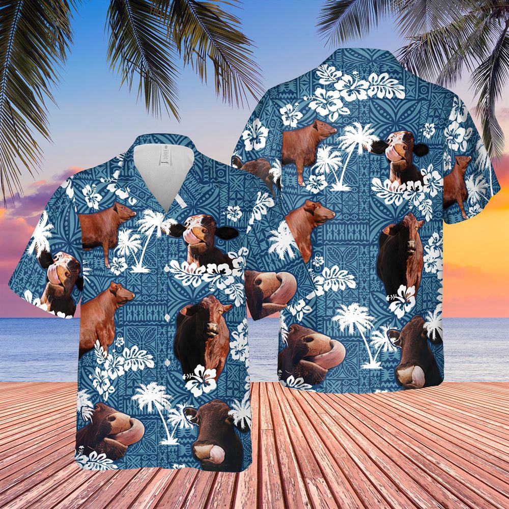 Farm Hawaiian Shirt Santa Gertrudis Cattle Blue Tribal All Over Printed 3D Hawaiian Shirt Animal Hawaiian Shirt 1 iz1uuy.jpg Farm Hawaiian Shirt Santa Gertrudis Cattle Blue Tribal All Over Printed 3D Hawaiian Shirt Animal Hawaiian Shirt 1 iz1uuy.jpg