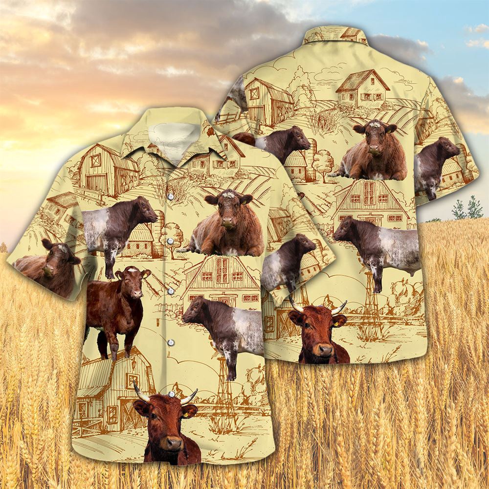 Farm Hawaiian Shirt Shorthorn Cattle Farm All Over Printed 3D Hawaiian Shirt Animal Hawaiian Shirt 3 qch1rf.jpg Farm Hawaiian Shirt Shorthorn Cattle Farm All Over Printed 3D Hawaiian Shirt Animal Hawaiian Shirt 3 qch1rf.jpg