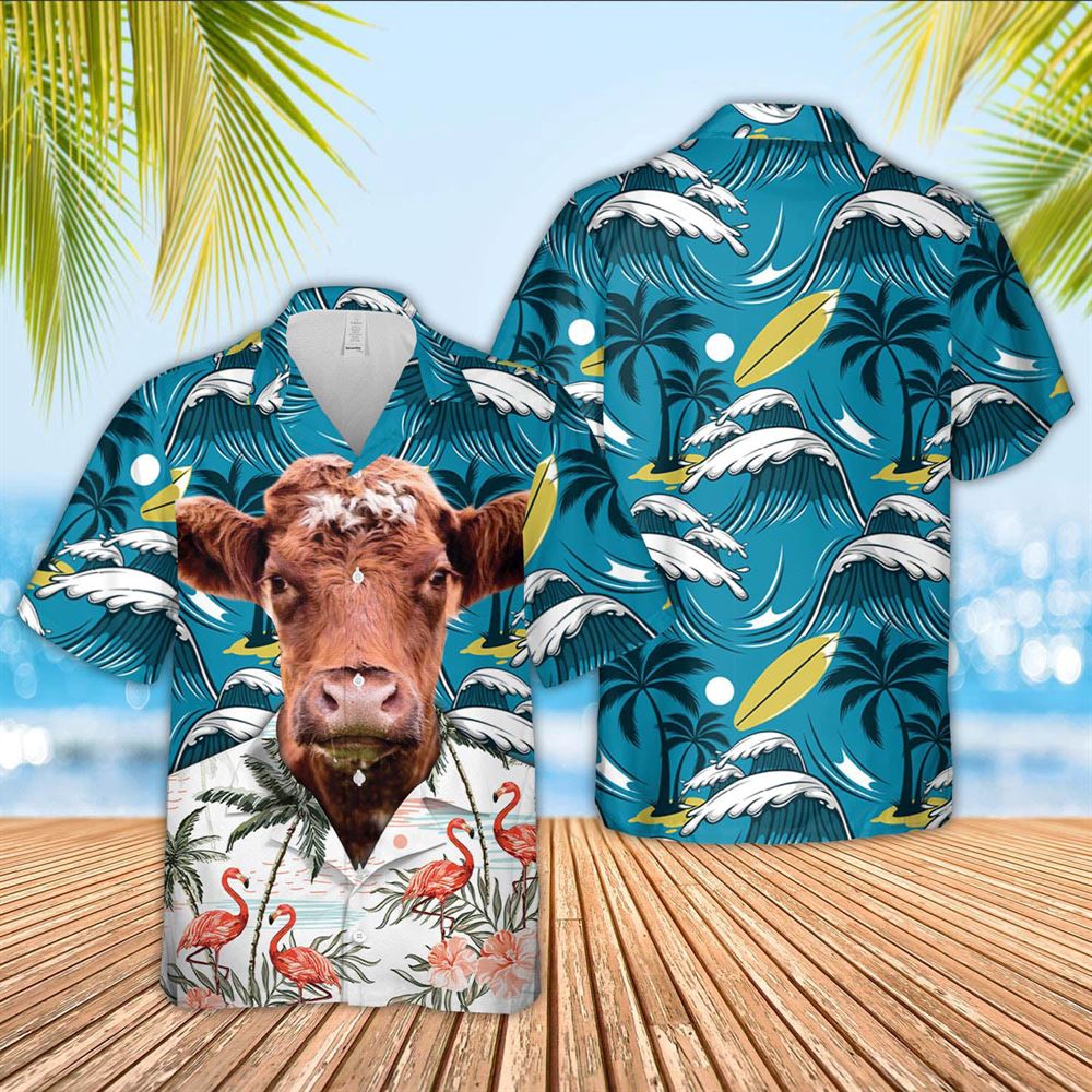 Farm Hawaiian Shirt Shorthorn Funny Hawaiian Shirt Animal Hawaiian Shirt 1 ui462d.jpg
