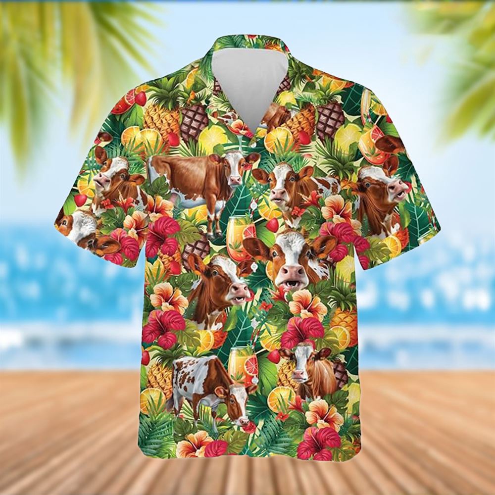 Farm Hawaiian Shirt Simmental Cattle Tropical Fruits Pattern Hawaiian Shirt Summer Gift Animal Hawaiian Shirt 1 zoertk.jpg Farm Hawaiian Shirt Simmental Cattle Tropical Fruits Pattern Hawaiian Shirt Summer Gift Animal Hawaiian Shirt 1 zoertk.jpg