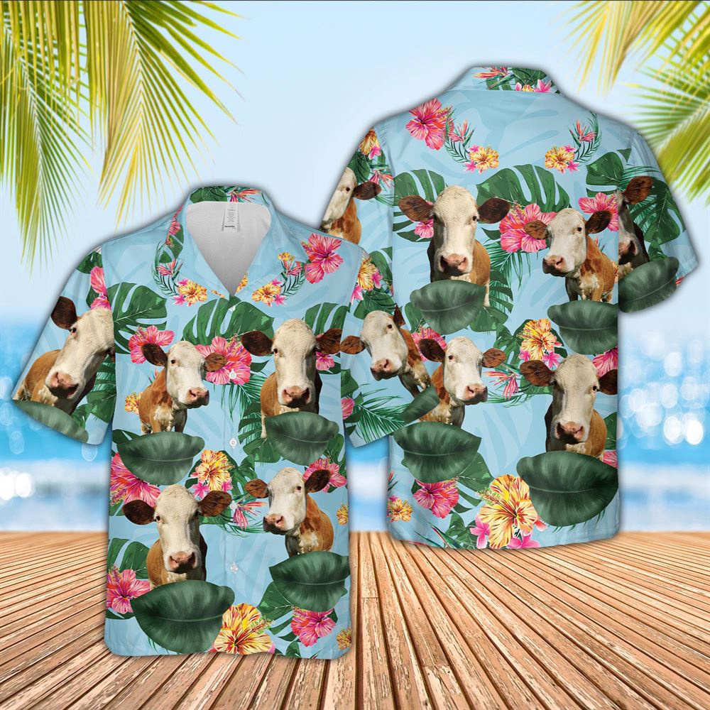Farm Hawaiian Shirt Simmental Flower Pattern 3D Hawaiian Shirt Animal Hawaiian Shirt 1 oigiud.jpg Farm Hawaiian Shirt Simmental Flower Pattern 3D Hawaiian Shirt Animal Hawaiian Shirt 1 oigiud.jpg