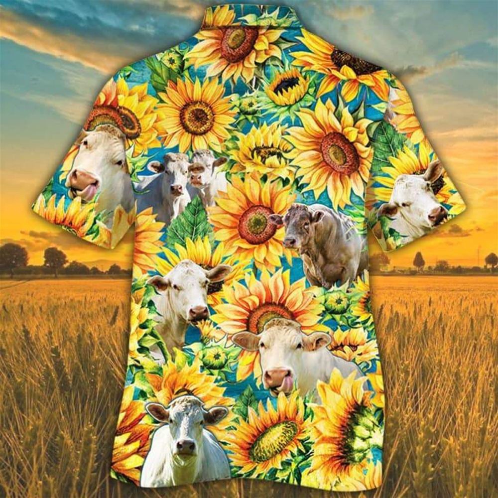 Farm Hawaiian Shirt Sunflower Charolais Cattle All Printed 3D Hawaiian Shirt Animal Hawaiian Shirt 2 yvlpl5.jpg Farm Hawaiian Shirt Sunflower Charolais Cattle All Printed 3D Hawaiian Shirt Animal Hawaiian Shirt 2 yvlpl5.jpg