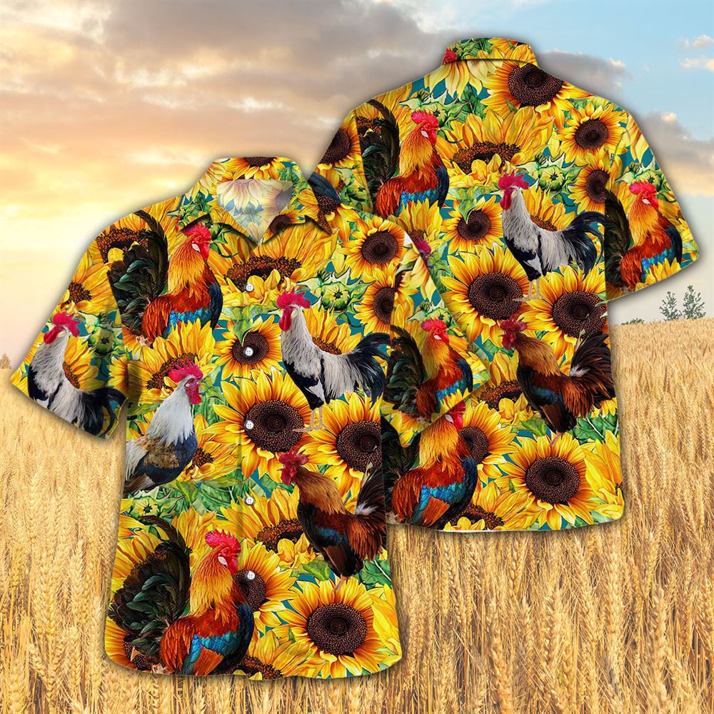 Farm Hawaiian Shirt Sunflower Chicken All Printed 3D Hawaiian Shirt For Men And Women Animal Hawaiian Shirt 1 kustrn.jpg Farm Hawaiian Shirt Sunflower Chicken All Printed 3D Hawaiian Shirt For Men And Women Animal Hawaiian Shirt 1 kustrn.jpg