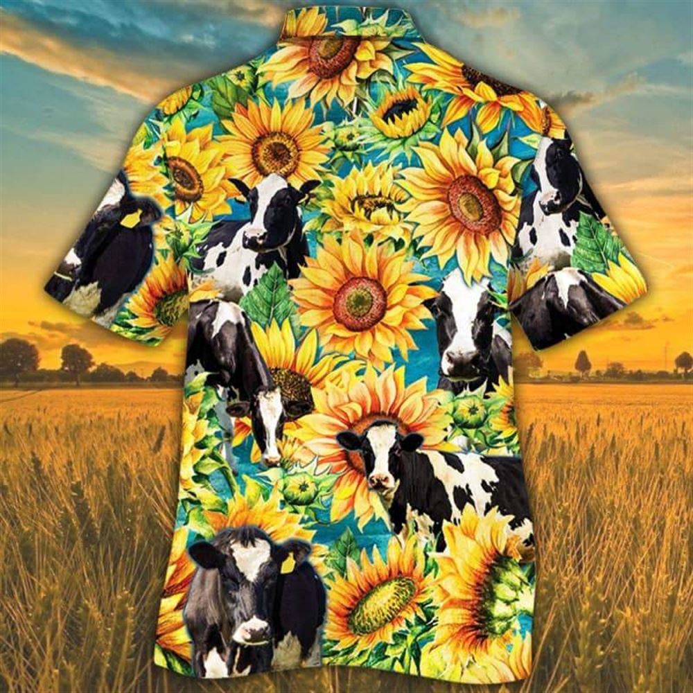Farm Hawaiian Shirt Sunflower Holstein Friesian Cattle All Printed 3D Hawaiian Shirt Animal Hawaiian Shirt 2 xcmymg.jpg Farm Hawaiian Shirt Sunflower Holstein Friesian Cattle All Printed 3D Hawaiian Shirt Animal Hawaiian Shirt 2 xcmymg.jpg