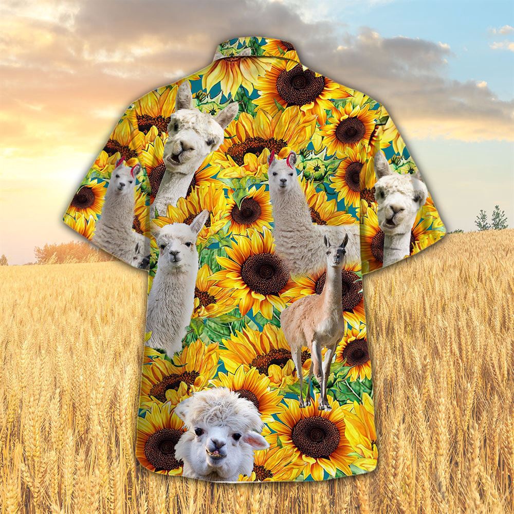 Farm Hawaiian Shirt Sunflower Llama All Printed 3D Hawaiian Shirt Animal Hawaiian Shirt 2 nxcxrd.jpg Farm Hawaiian Shirt Sunflower Llama All Printed 3D Hawaiian Shirt Animal Hawaiian Shirt 2 nxcxrd.jpg