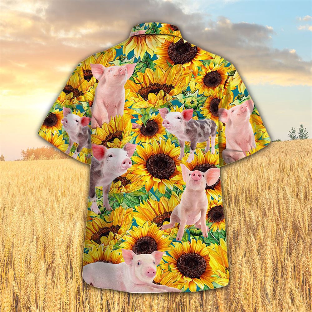 Farm Hawaiian Shirt Sunflower Pig All Printed 3D Hawaiian Shirt Animal Hawaiian Shirt 2 x208bk.jpg Farm Hawaiian Shirt Sunflower Pig All Printed 3D Hawaiian Shirt Animal Hawaiian Shirt 2 x208bk.jpg