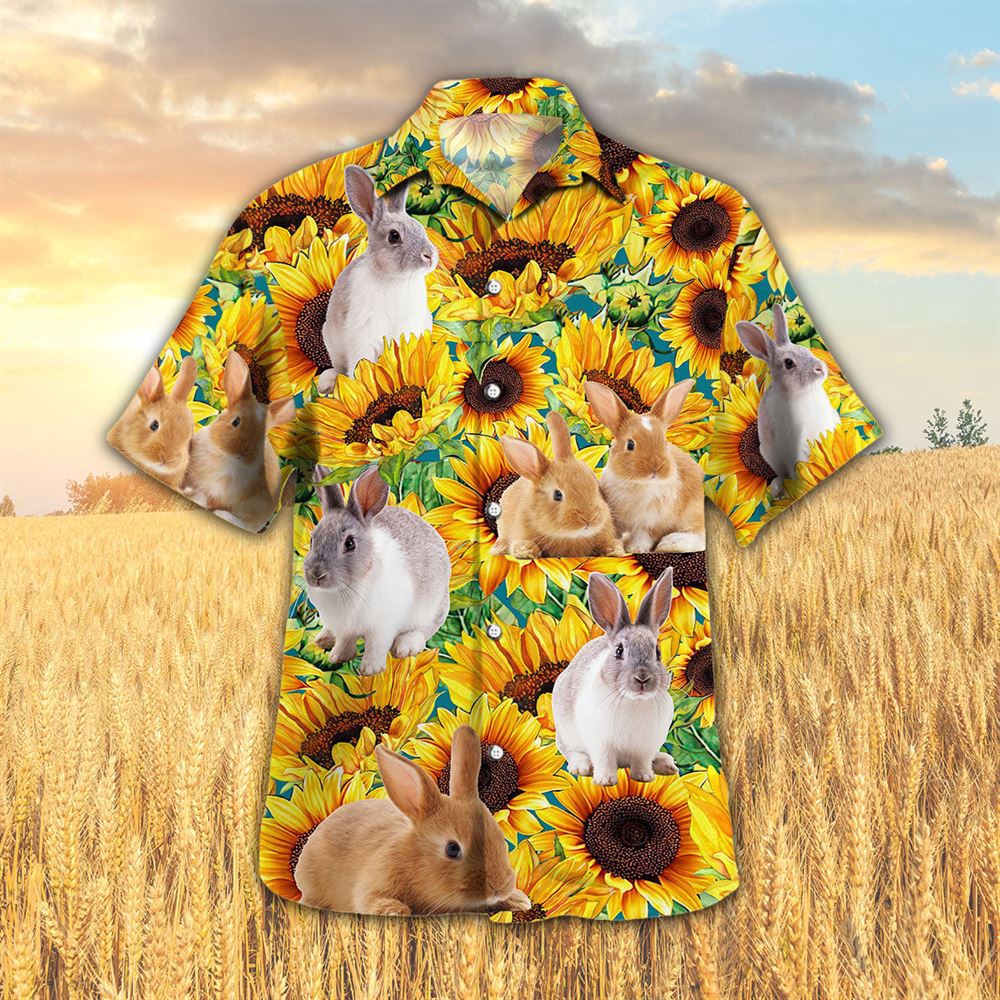 Farm Hawaiian Shirt Sunflower Rabbit All Printed 3D Hawaiian Shirt Animal Hawaiian Shirt 1 dqezsx.jpg Farm Hawaiian Shirt Sunflower Rabbit All Printed 3D Hawaiian Shirt Animal Hawaiian Shirt 1 dqezsx.jpg