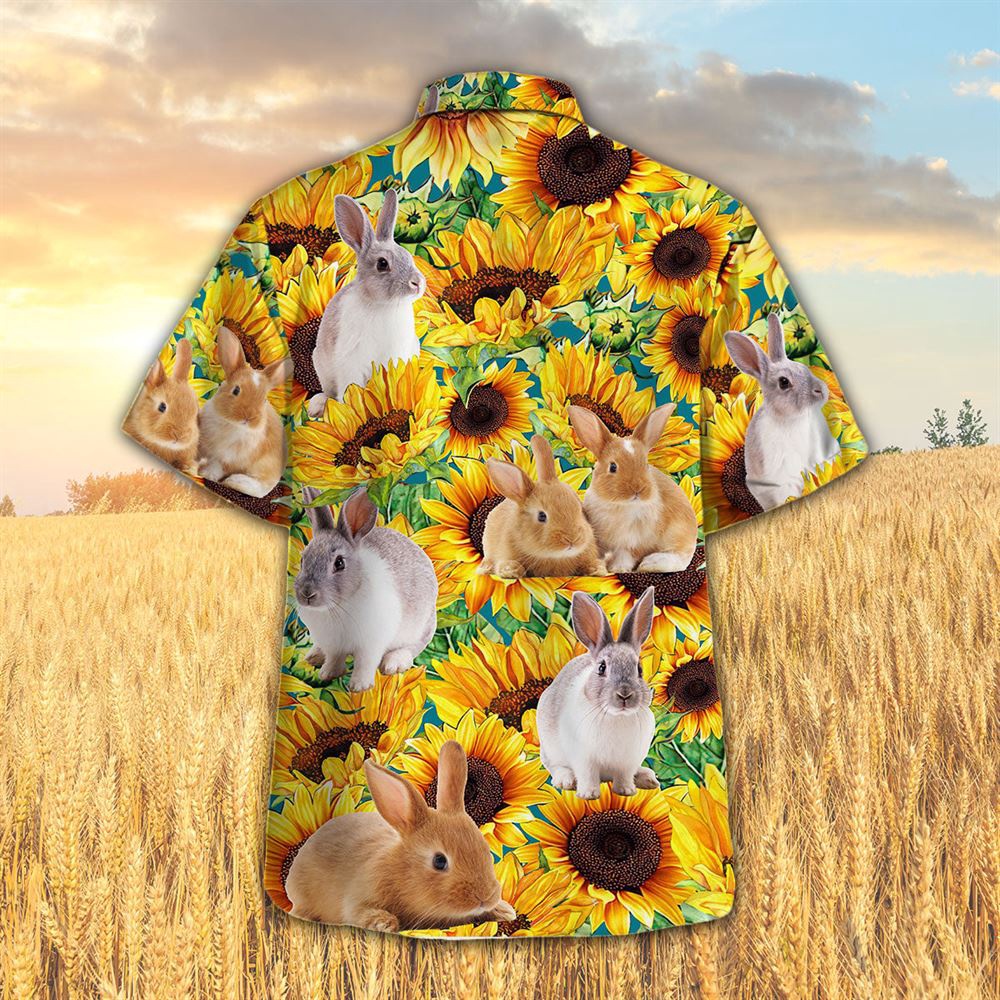 Farm Hawaiian Shirt Sunflower Rabbit All Printed 3D Hawaiian Shirt Animal Hawaiian Shirt 2 v1mo9z.jpg Farm Hawaiian Shirt Sunflower Rabbit All Printed 3D Hawaiian Shirt Animal Hawaiian Shirt 2 v1mo9z.jpg