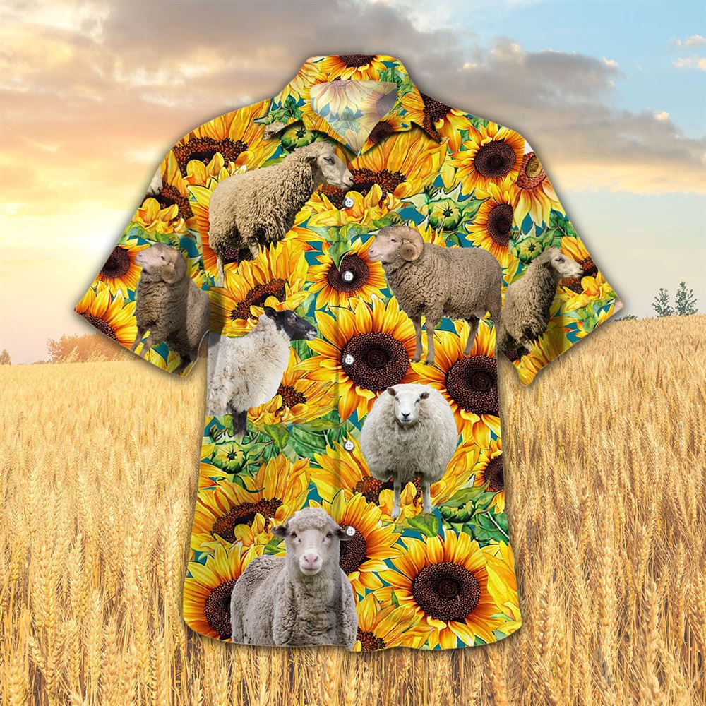 Farm Hawaiian Shirt Sunflower Sheep All Printed 3D Hawaiian Shirt Animal Hawaiian Shirt 1 f89xtn.jpg Farm Hawaiian Shirt Sunflower Sheep All Printed 3D Hawaiian Shirt Animal Hawaiian Shirt 1 f89xtn.jpg