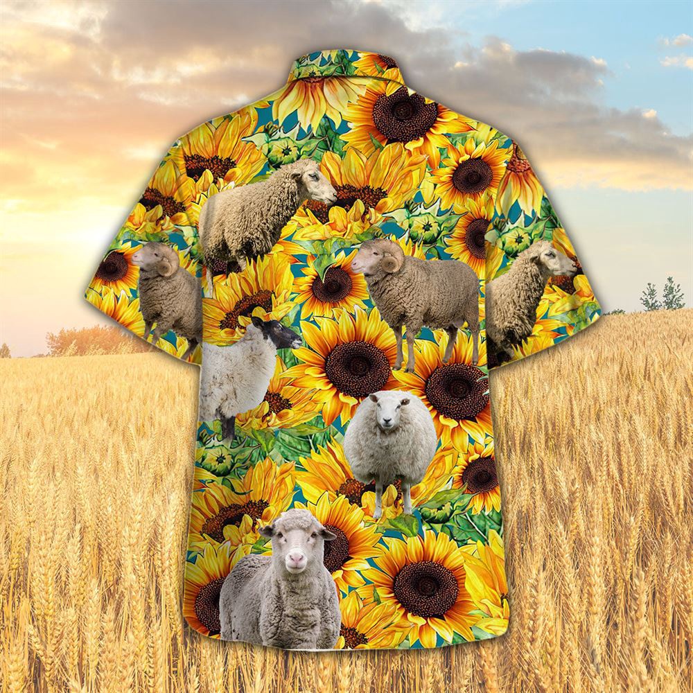 Farm Hawaiian Shirt Sunflower Sheep All Printed 3D Hawaiian Shirt Animal Hawaiian Shirt 2 wlptpo.jpg Farm Hawaiian Shirt Sunflower Sheep All Printed 3D Hawaiian Shirt Animal Hawaiian Shirt 2 wlptpo.jpg