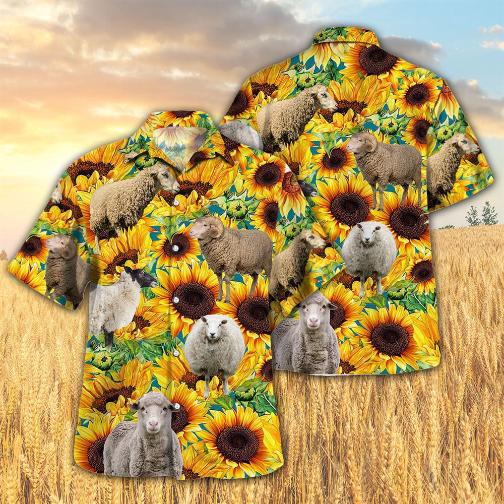 Farm Hawaiian Shirt Sunflower Sheep All Printed 3D Hawaiian Shirt For Men And Women Animal Hawaiian Shirt 1 pedciq.jpg