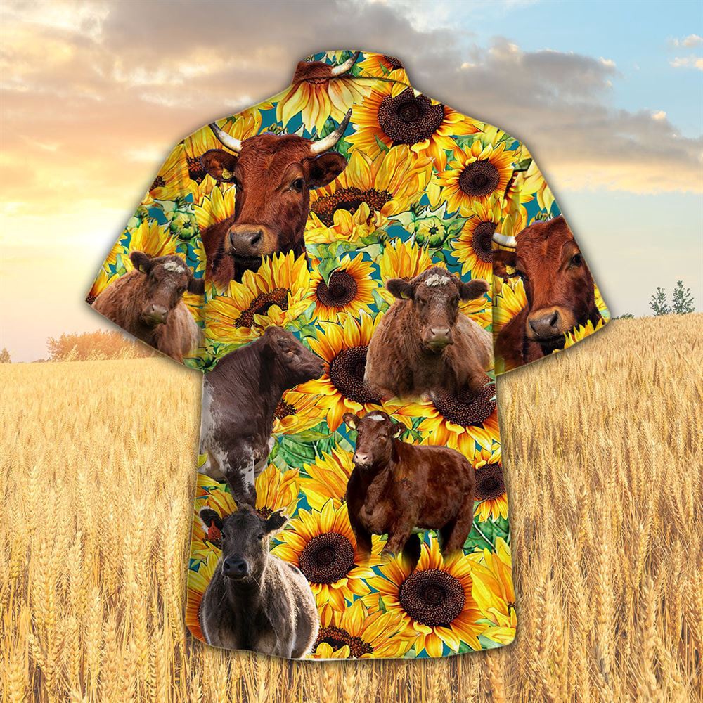 Farm Hawaiian Shirt Sunflower Shorthorn Cattle All Printed 3D Hawaiian Shirt Animal Hawaiian Shirt 2 wudxzy.jpg Farm Hawaiian Shirt Sunflower Shorthorn Cattle All Printed 3D Hawaiian Shirt Animal Hawaiian Shirt 2 wudxzy.jpg