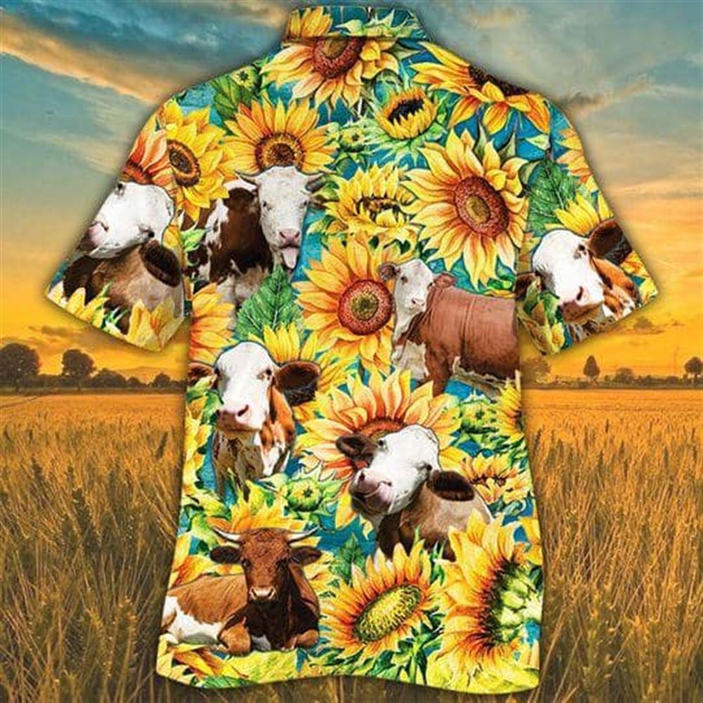 Farm Hawaiian Shirt Sunflower Simmental Cattle All Printed 3D Hawaiian Shirt Animal Hawaiian Shirt 2 ddhfip.jpg Farm Hawaiian Shirt Sunflower Simmental Cattle All Printed 3D Hawaiian Shirt Animal Hawaiian Shirt 2 ddhfip.jpg