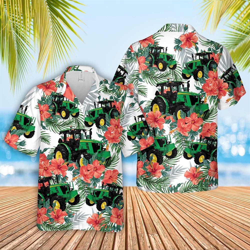 Farm Hawaiian Shirt Tractor Cattle Hibucis Flower Pattern 3D Hawaiian Shirt Animal Hawaiian Shirt 1 thsqex.jpg Farm Hawaiian Shirt Tractor Cattle Hibucis Flower Pattern 3D Hawaiian Shirt Animal Hawaiian Shirt 1 thsqex.jpg