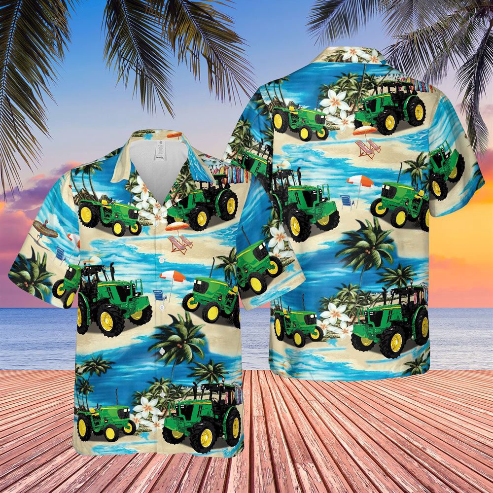 Farm Hawaiian Shirt Tractor On The Beach All Over Printed 3D Hawaiian Shirt Animal Hawaiian Shirt 1 hegse6.jpg