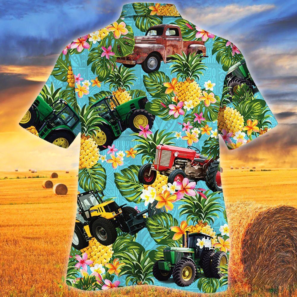Farm Hawaiian Shirt Tractors Pineapple Tropical Plant All Over Printed 3D Hawaiian Shirt Animal Hawaiian Shirt 2 vxxcjv.jpg