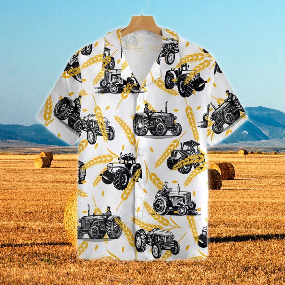 Farm Hawaiian Shirt Tractors Wheats All Over Printed 3D Hawaiian Shirt Animal Hawaiian Shirt 1 ix3lca.jpg