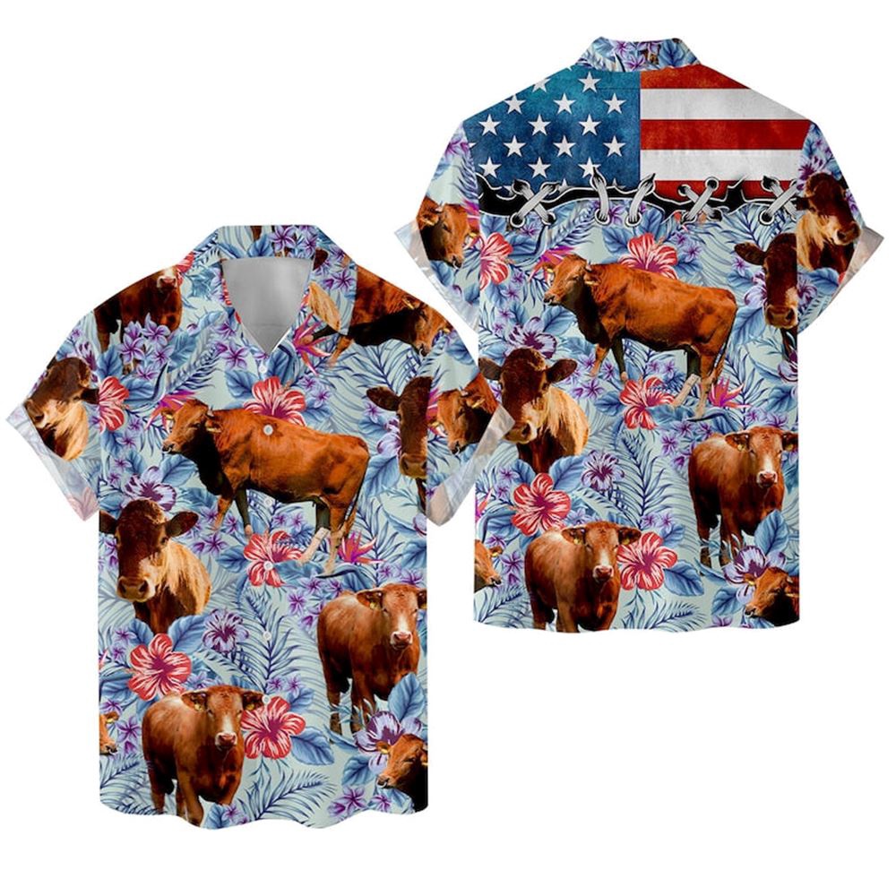 Farm Hawaiian Shirt Tropical Red Angus 3D Hawaiian Shirts For Men And Women Animal Hawaiian Shirt 1 l8675e.jpg