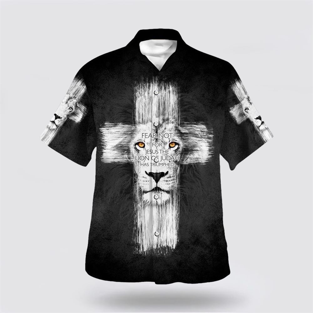 Fear Not For Jesus The Lion Judah Has Triumphed Hawaiian Shirt Christian Hawaiian Shirt Religious Aloha Shirt 1 jzwdw9.jpg Fear Not For Jesus The Lion Judah Has Triumphed Hawaiian Shirt Christian Hawaiian Shirt Religious Aloha Shirt 1 jzwdw9.jpg