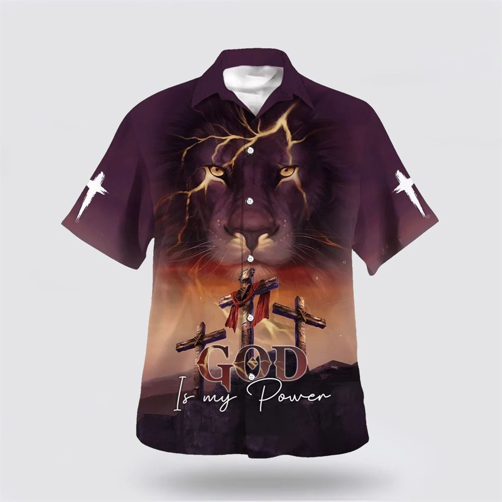 God Is My Power Lion Three Cross Hawaiian Shirt Christian Hawaiian Shirt Religious Aloha Shirt 1 ikl5xg.jpg God Is My Power Lion Three Cross Hawaiian Shirt Christian Hawaiian Shirt Religious Aloha Shirt 1 ikl5xg.jpg