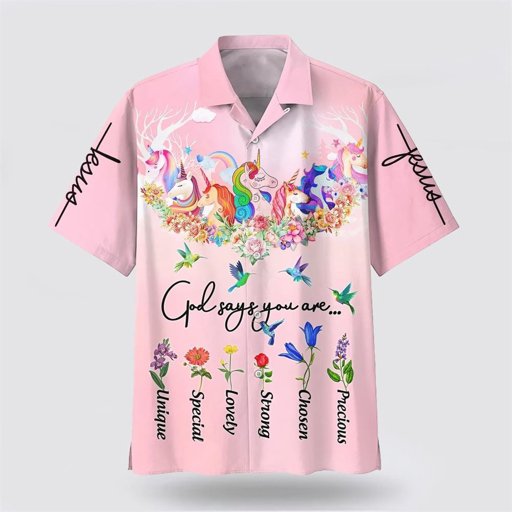 God Say You Are Unicorn And Hummingbird Hawaiian Shirt Christian Hawaiian Shirt Religious Aloha Shirt 1 kzeh15.jpg God Say You Are Unicorn And Hummingbird Hawaiian Shirt Christian Hawaiian Shirt Religious Aloha Shirt 1 kzeh15.jpg