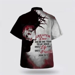 Christian Hawaiian Shirt, Greater Love Has…