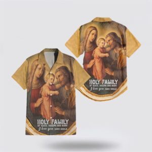 Christian Hawaiian Shirt, Holy Family Of…