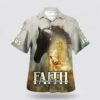 Christian Hawaiian Shirt, Horse I Would Rather Stand With God Hawaiian Shirt, Religion Hawaiian Shirt