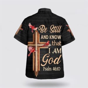Christian Hawaiian Shirt, Hummingbird Be Still…