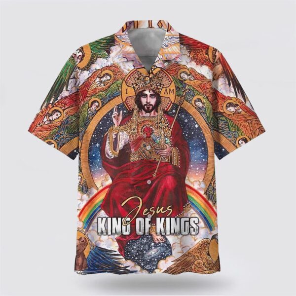 Christian Hawaiian Shirt, I Am Jesus King Of Kings Christian Faith Hawaiian Shirt, Religion Hawaiian Shirt
