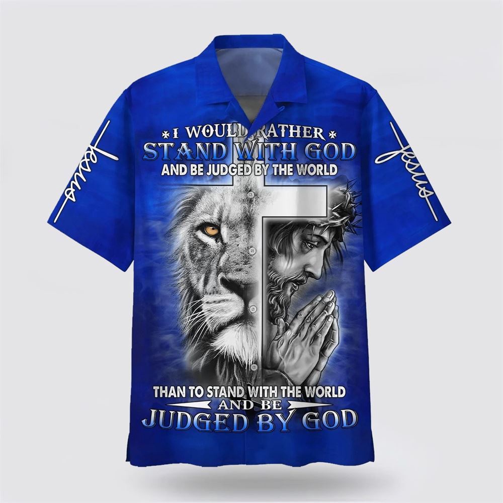 I Would Rather Stand With God Hawaiian Shirt For Men Jesus And The Lion Hawaiian Shirt Christian Hawaiian Shirt Religious Aloha Shirt 1 gveh2e.jpg I Would Rather Stand With God Hawaiian Shirt For Men Jesus And The Lion Hawaiian Shirt Christian Hawaiian Shirt Religious Aloha Shirt 1 gveh2e.jpg