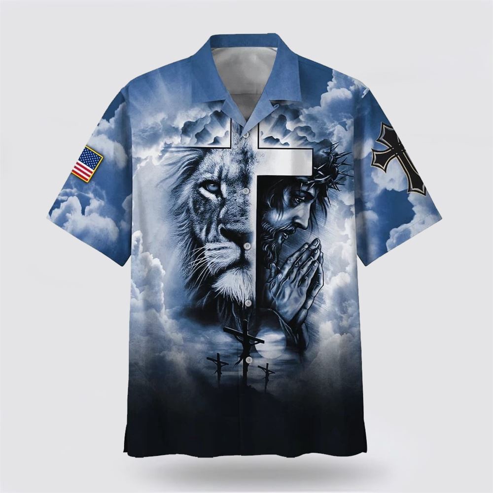 Jesus And Cross Lion Pray Hawaiian Shirt Christian Hawaiian Shirt Religious Aloha Shirt 1 sg9enl.jpg Jesus And Cross Lion Pray Hawaiian Shirt Christian Hawaiian Shirt Religious Aloha Shirt 1 sg9enl.jpg