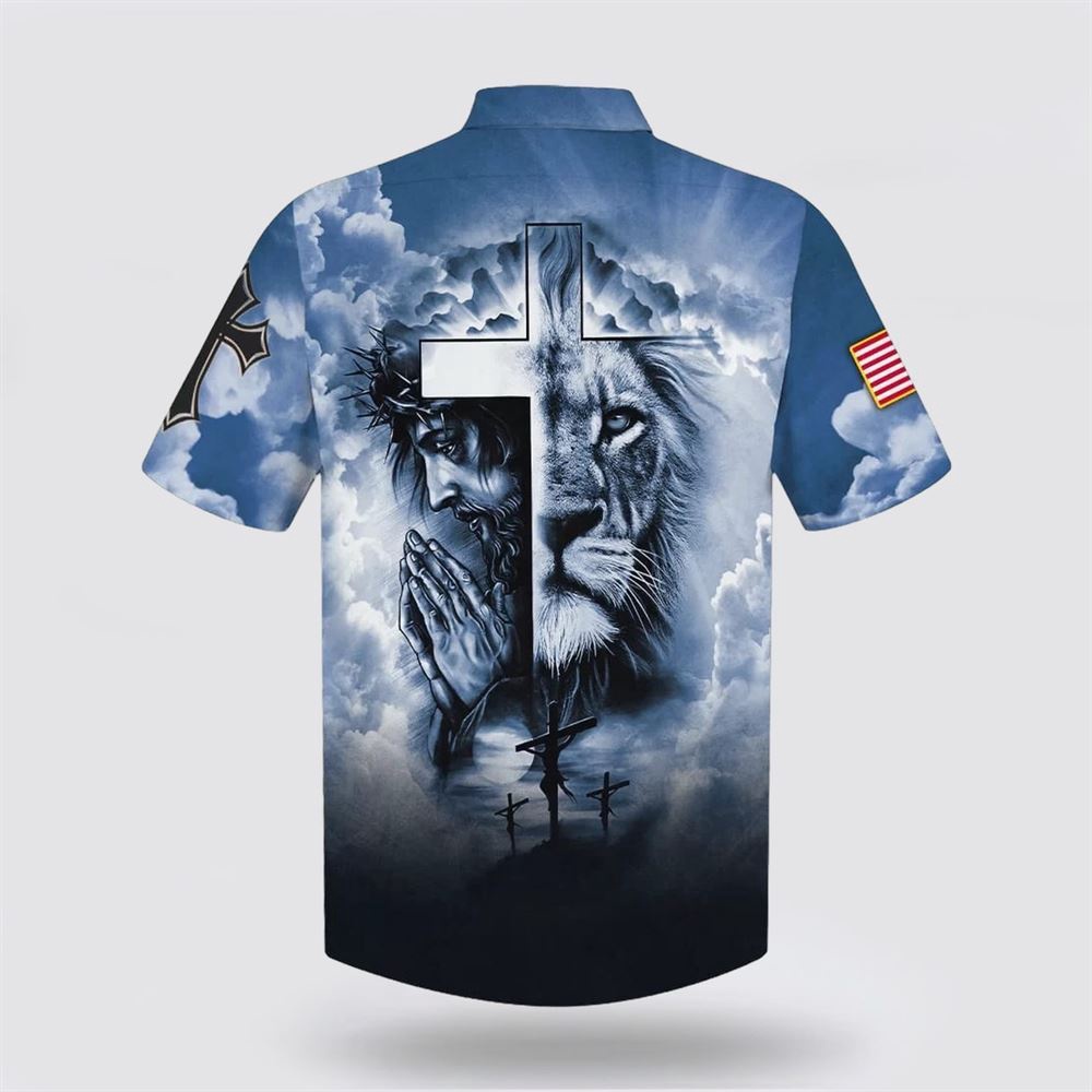 Jesus And Cross Lion Pray Hawaiian Shirt Christian Hawaiian Shirt Religious Aloha Shirt 2 murrmc.jpg Jesus And Cross Lion Pray Hawaiian Shirt Christian Hawaiian Shirt Religious Aloha Shirt 2 murrmc.jpg