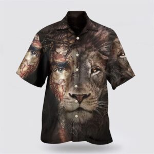 Jesus And Lion 2 Hawaiian Shirt Christian Hawaiian Shirt Religious Aloha Shirt 1 p7eomk.jpg
