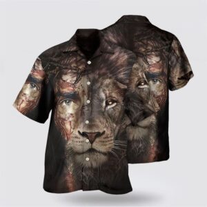 Jesus And Lion 2 Hawaiian Shirt Christian Hawaiian Shirt Religious Aloha Shirt 2 pbnfe9.jpg