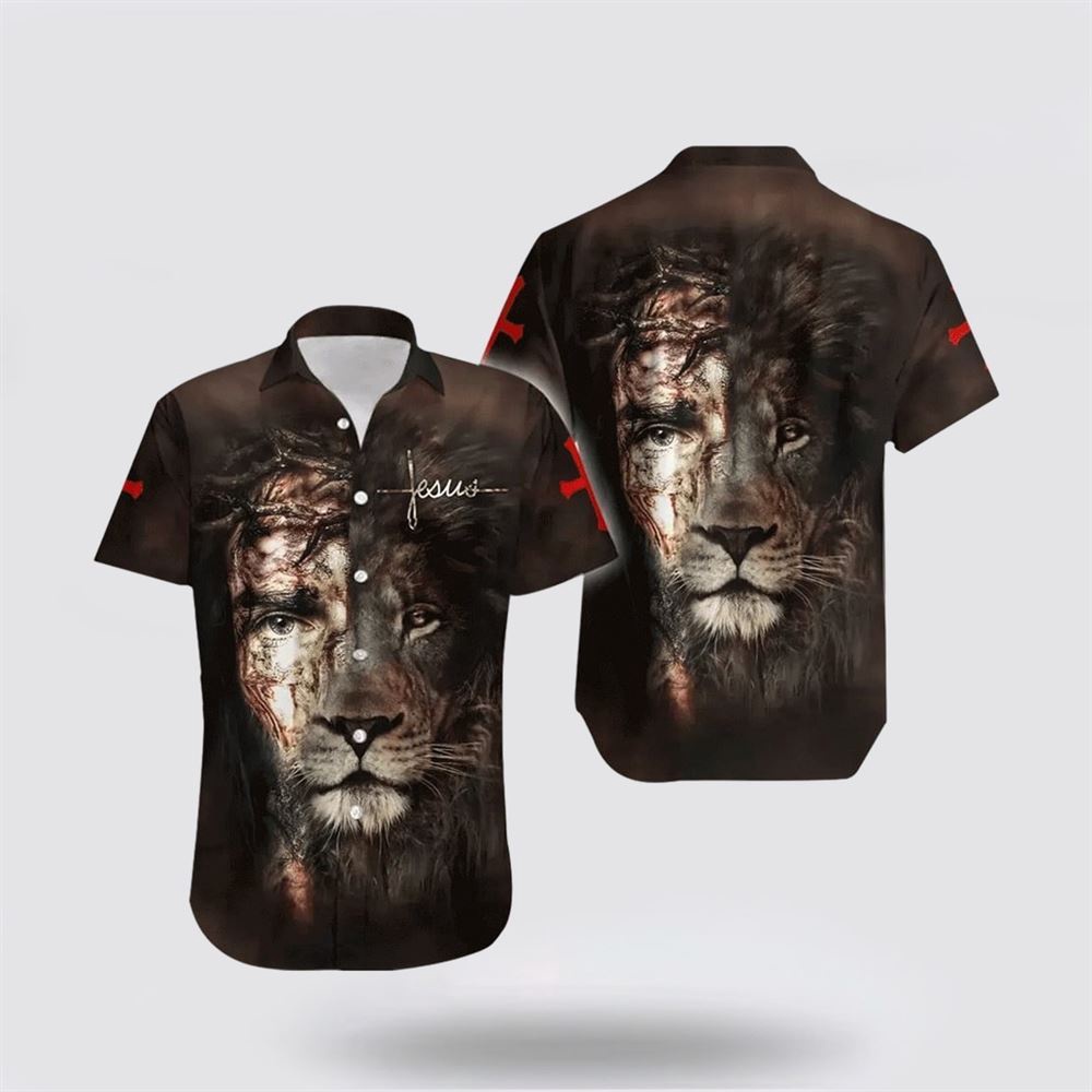 Jesus And Lion Gray Hawaiian Shirt Religious Hawaiian Shirt Christian Aloha Shirt Christian Gift 1 jgvdxt.jpg Jesus And Lion Gray Hawaiian Shirt Religious Hawaiian Shirt Christian Aloha Shirt Christian Gift 1 jgvdxt.jpg