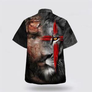 Christian Hawaiian Shirt, Jesus And Lion…