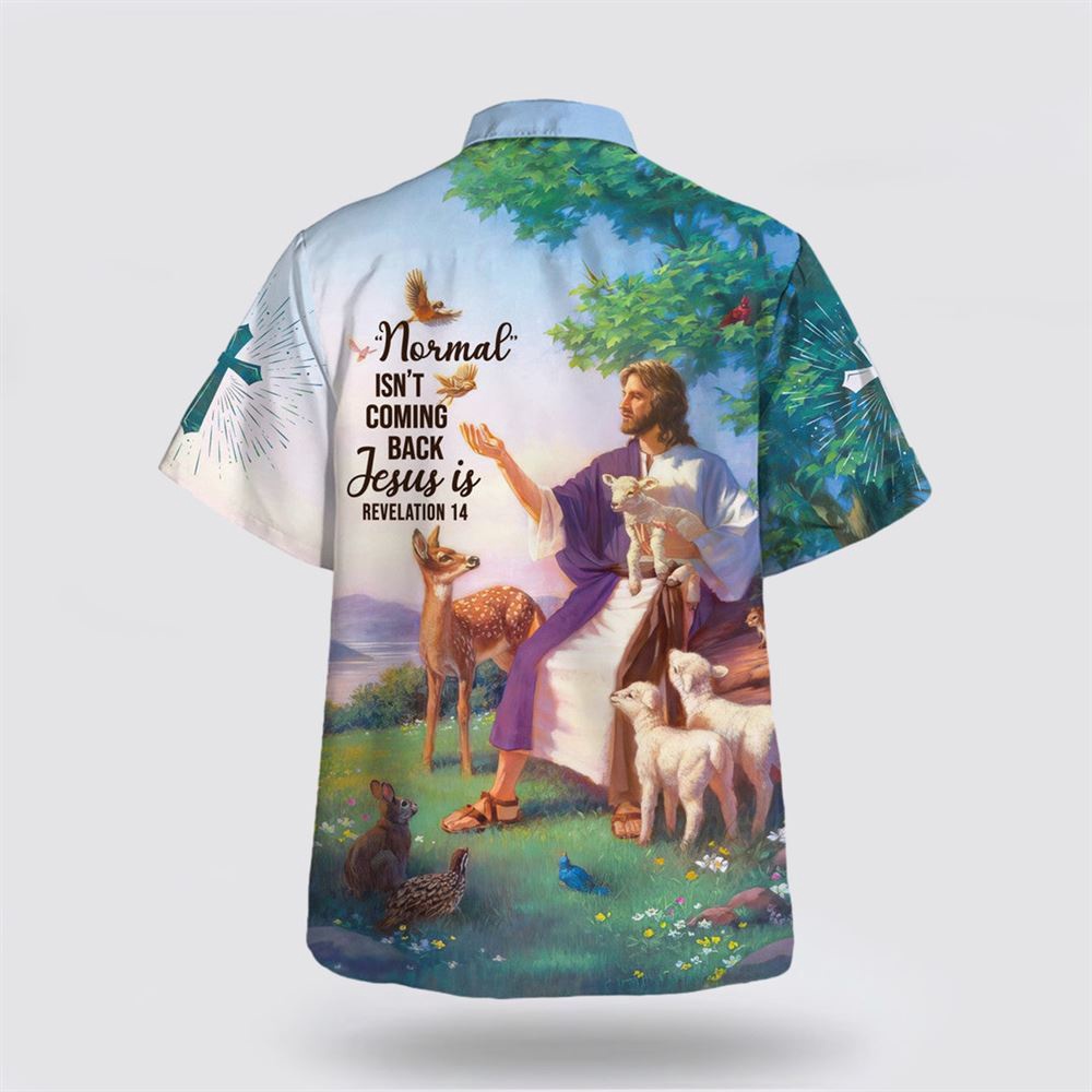 Jesus And The Lambs Normal Isn t Coming Back Hawaiian Shirt Christian Hawaiian Shirt Religious Aloha Shirt 2 g2egnd.jpg Jesus And The Lambs Normal Isn t Coming Back Hawaiian Shirt Christian Hawaiian Shirt Religious Aloha Shirt 2 g2egnd.jpg