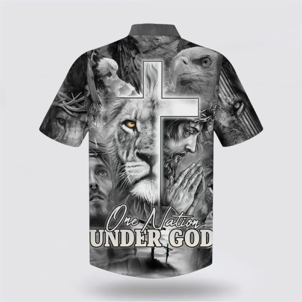 Christian Hawaiian Shirt, Jesus And The Lion Of Judah Hawaiian Shirt, Religion Hawaiian Shirt